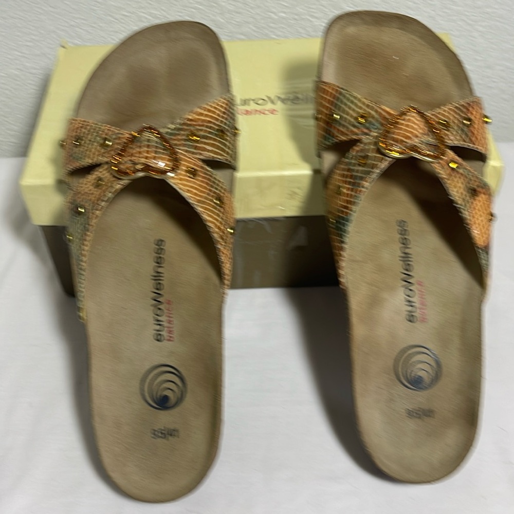 euroWellness balance  sandals color Rose Orange